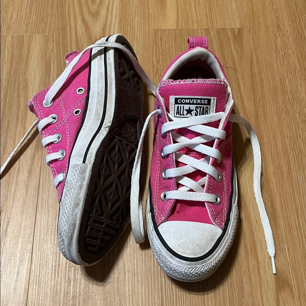 Converse Bright Pink All Star Sneakers